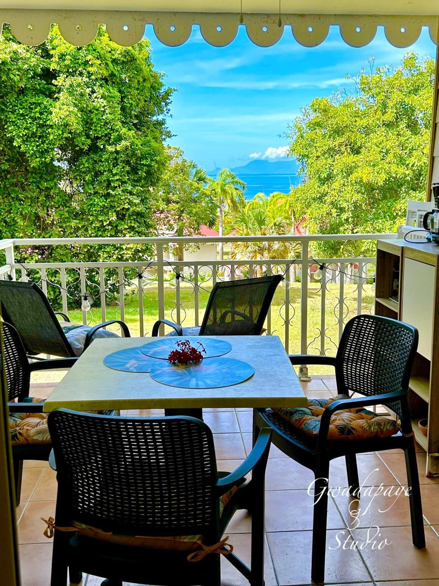 Vue Exclusive Mer Et Volcan, Village Vacances Avec Plage Et Piscine, Les Gwadastudios Сент-Анн Экстерьер фото